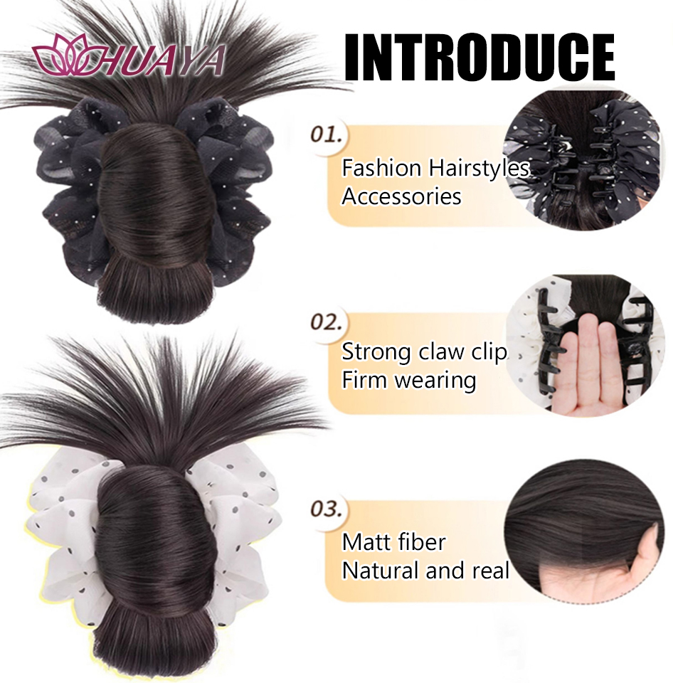 Synthetische Klauw Clip Paarde - Claw Clip Messy Bun Hair Piece recensie en prijs