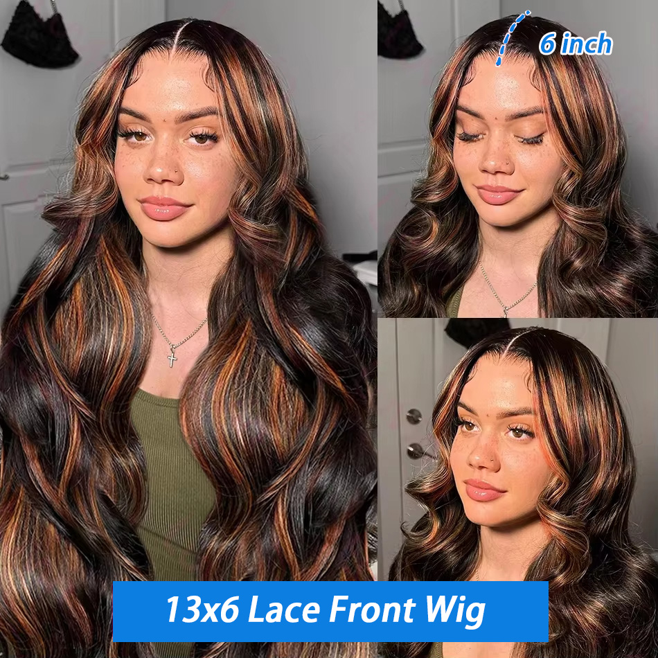 Highlights Ombre 13x4 Lace Fro - Lace Front Wigs recensie en prijs