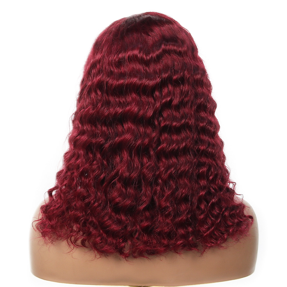 99j Burgundy Deep Bobpruik van - Glueless Wear And Go Human Hair Wig recensie en prijs
