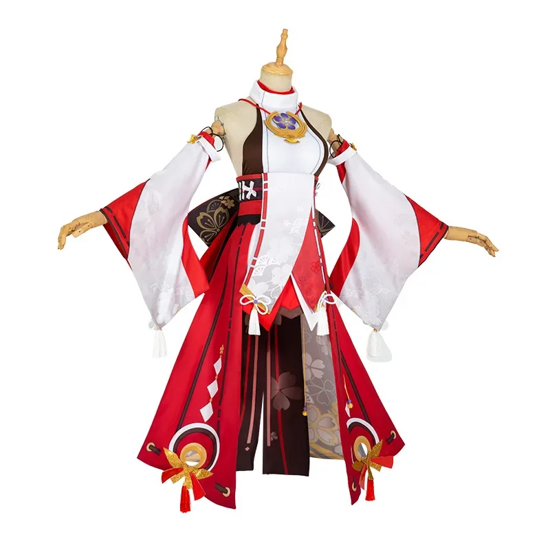 Yae Miko Cosplay Kostuum Spel  - Synthetic Wigs recensie en prijs