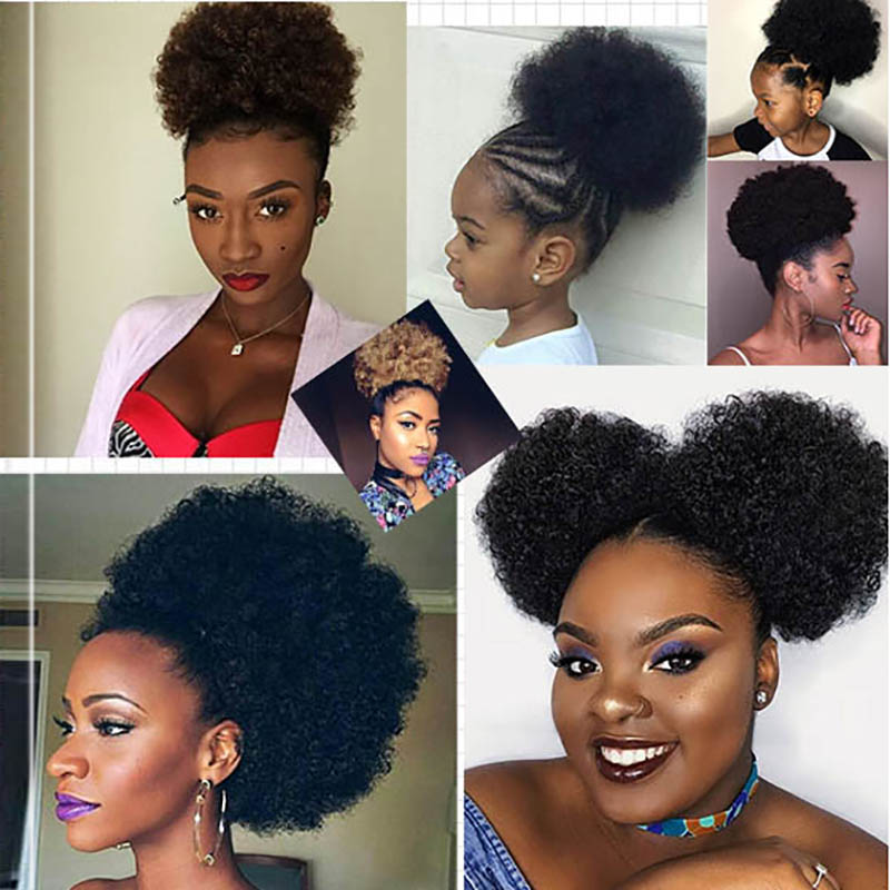 Grote Afro Bladerdeeg Paardens - Drawstring Afro Curly Puff Ponytail recensie en prijs