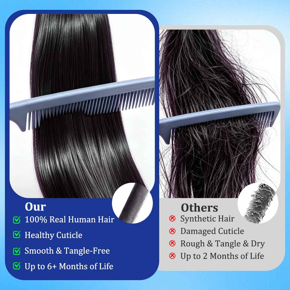 63 stuks/3 pakjes tape-in hair - Invisible Tape In Extensions Real Hair recensie en prijs